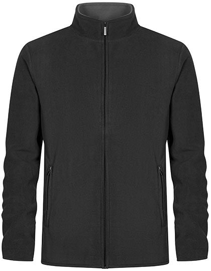 Promodoro Men's Double Fleece Jacket – Charcoal (Solid) / Grey (Solid)