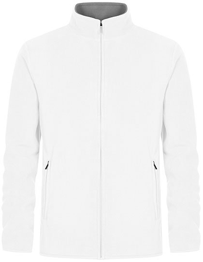 Promodoro Men's Double Fleece Jacket – White / New Light Grey (Solid)
