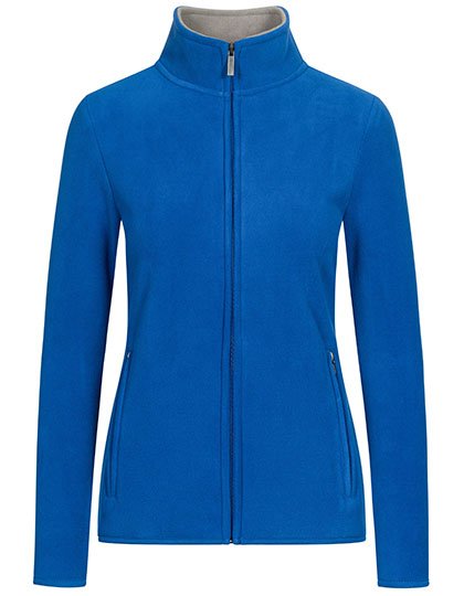 Promodoro Women's Double Fleece Jacket – Royal / Steel Gray