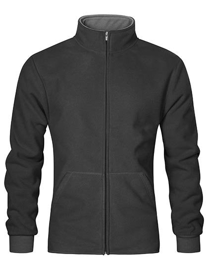 Promodoro Men's Double Fleece Jacket – Graphite (Solid) / Light Grey (Solid)