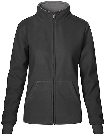 Promodoro Women's Double Fleece Jacket – Graphite (Solid) / Light Grey (Solid)