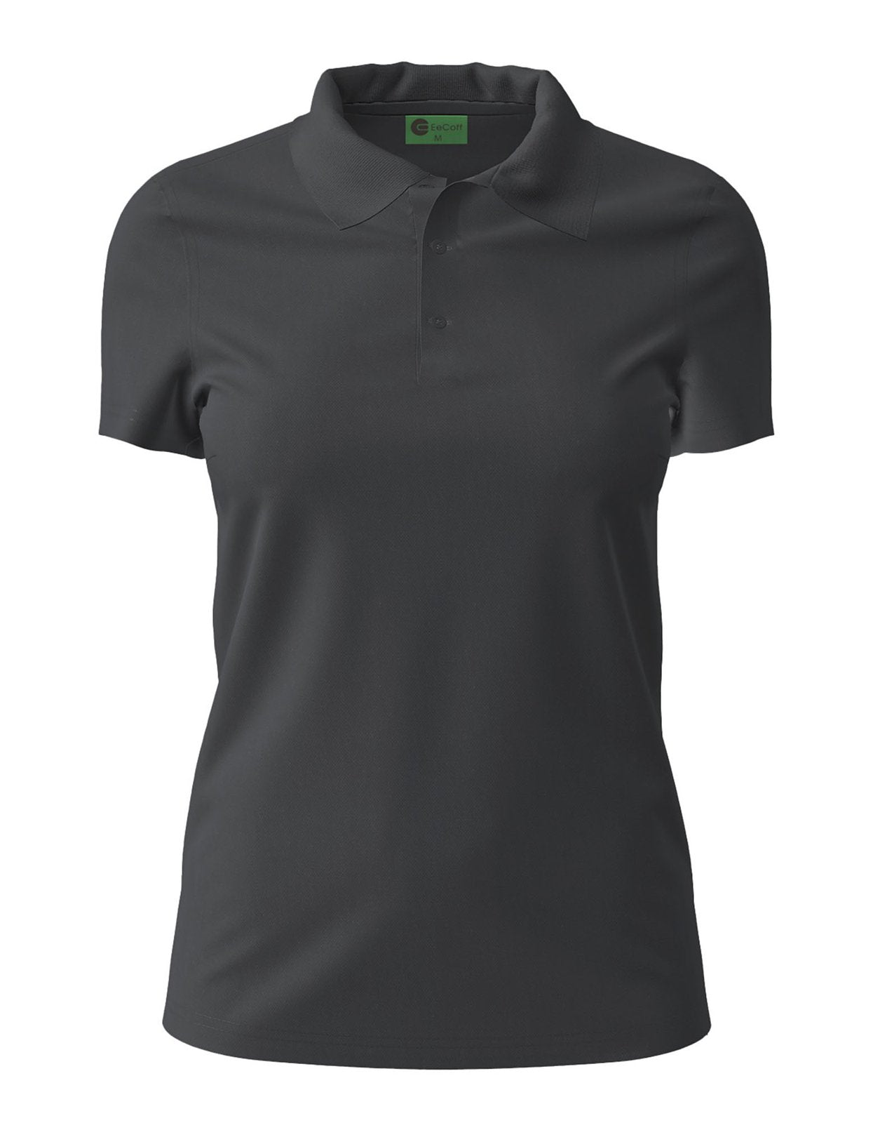 EeCoff Ladies Polo Shirt – Black