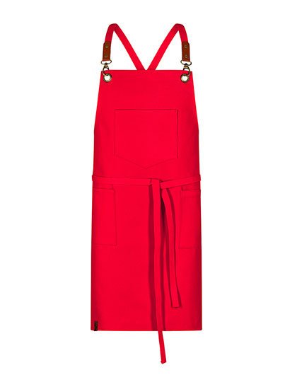 Exner Latzschürze Canvas – Red