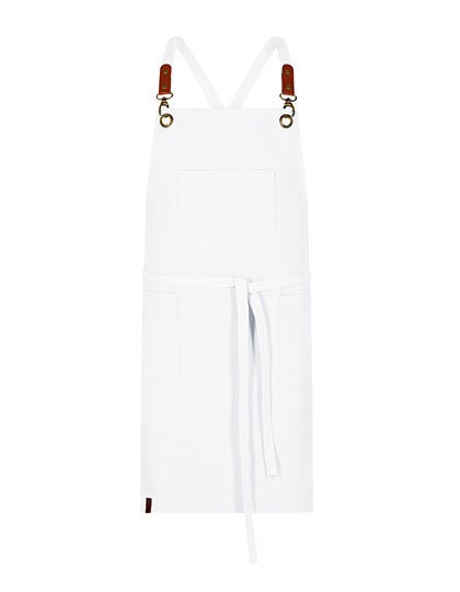 Exner Latzschürze Canvas – White