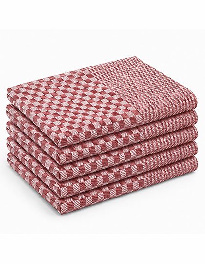 Exner Grubentuch (5er Pack) – Red / White