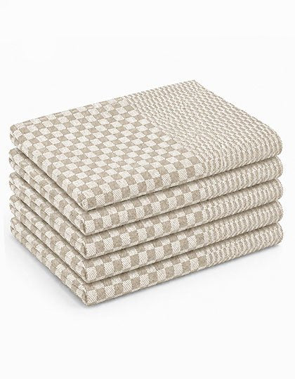 Exner Grubentuch (5er Pack) – Sand / White