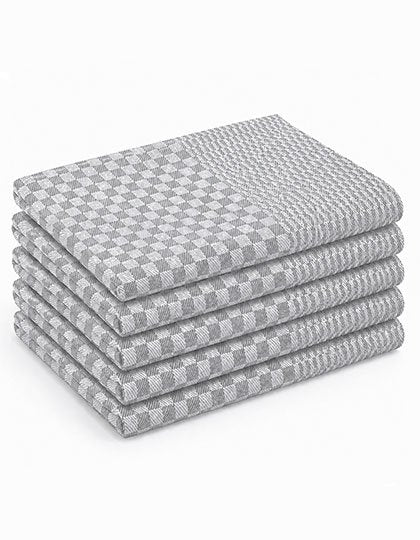 Exner Grubentuch (5er Pack) – Silver Grey / White