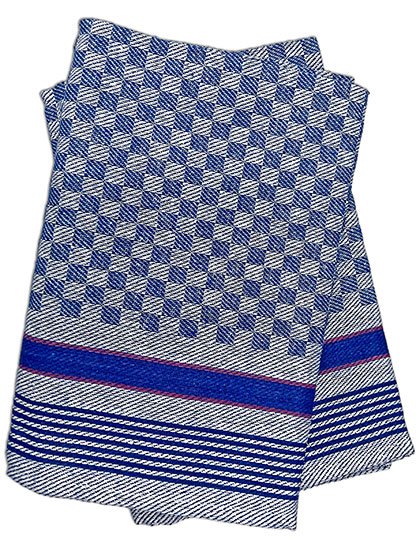 Exner Grubentuch (10er Pack) – Blue-Grey Checked
