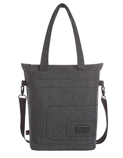 Halfar Notebook Shopper Frame – Black / Grey-Sprinkle