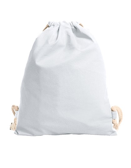 Halfar Drawstring Bag Earth – White
