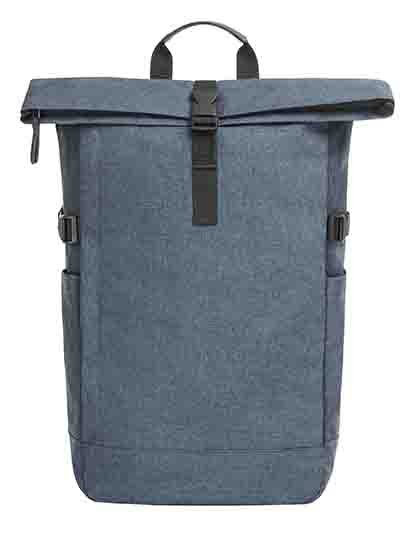 Halfar Notebook Backpack Circle – Blue-Grey Melange