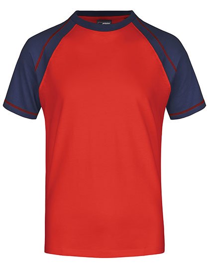 Daiber Men's Raglan-T – Red / Navy