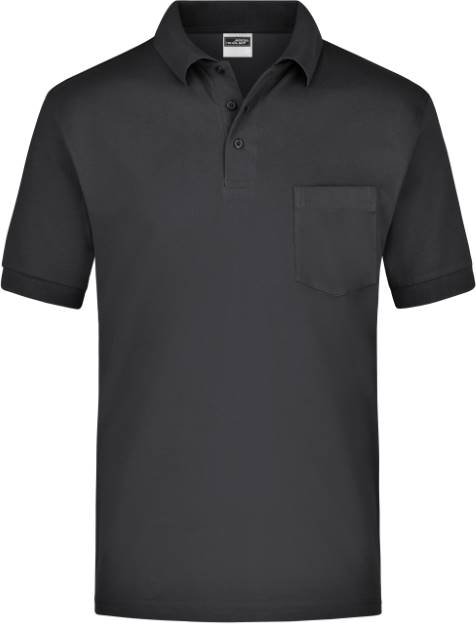 Daiber Polo-Piqué Pocket – Black