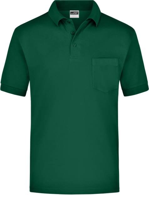 Daiber Polo-Piqué Pocket – Dark Green