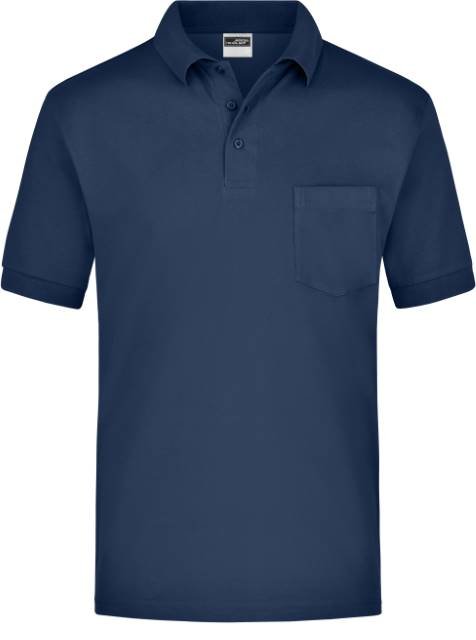 Daiber Polo-Piqué Pocket – Navy