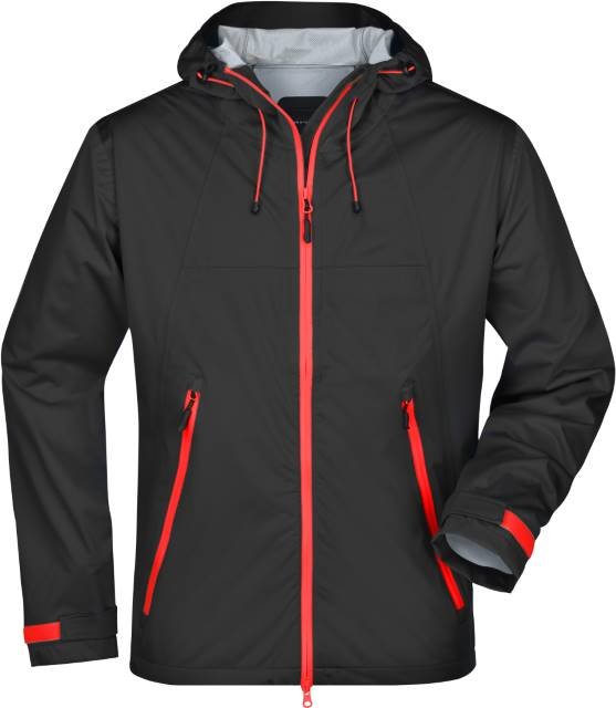 Daiber Men's Outdoor Jacket – Black / Red