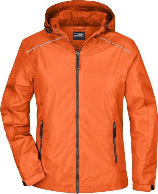 Daiber Ladies' Rain Jacket – Orange / Carbon
