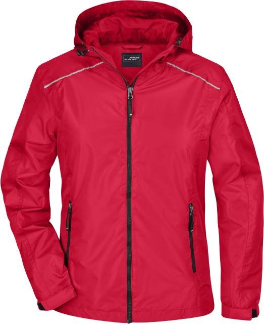 Daiber Ladies' Rain Jacket – Red / Black