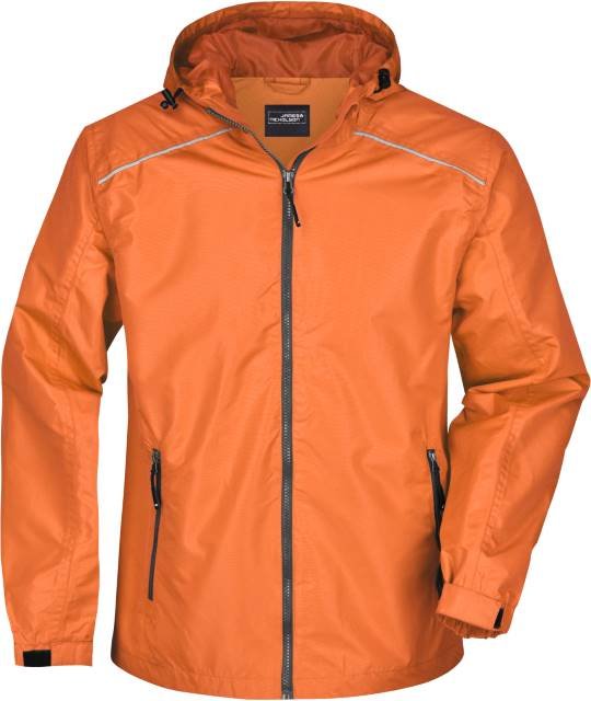 Daiber Men's Rain Jacket – Orange / Carbon