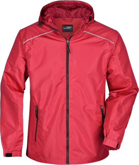 Daiber Men's Rain Jacket – Red / Black
