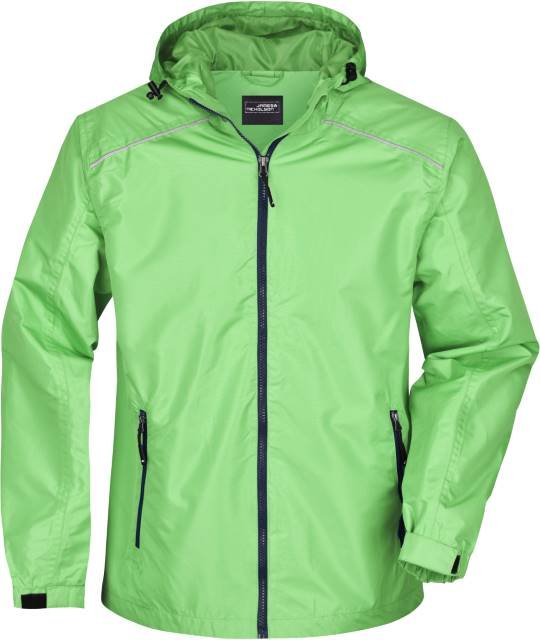 Daiber Men's Rain Jacket – Spring Green / Navy