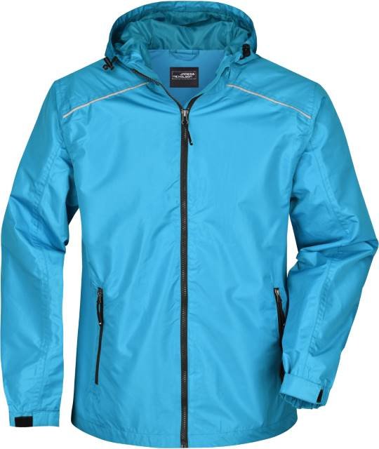 Daiber Men's Rain Jacket – Turquoise / Iron Grey