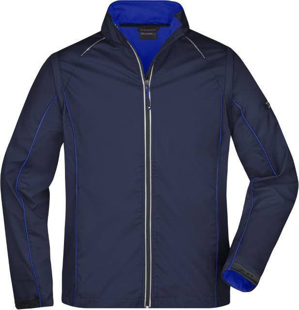 Daiber Men's Zip-Off Softshell Jacket – Navy / Royal