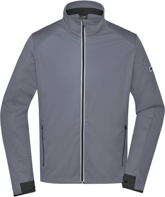 Daiber Men's Sports Softshell Jacket – Titan / Black