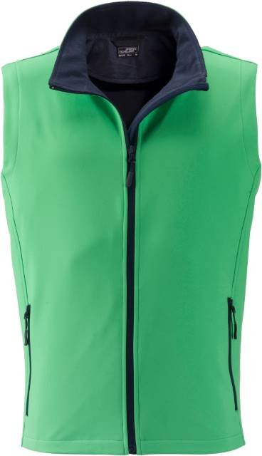 Daiber Men's Promo Softshell Vest – Green / Navy