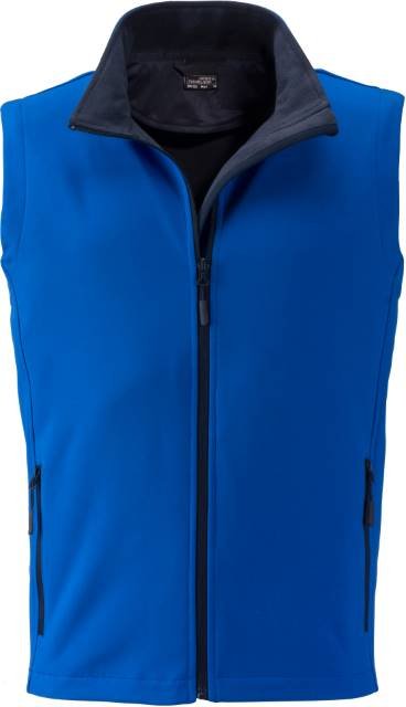 Daiber Men's Promo Softshell Vest – Nautic Blue / Navy