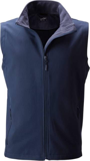 Daiber Men's Promo Softshell Vest – Navy / Navy