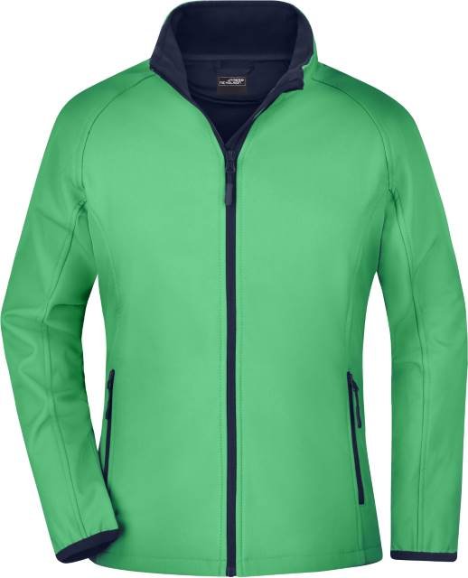 Daiber Ladies' Promo Softshell Jacket – Green / Navy
