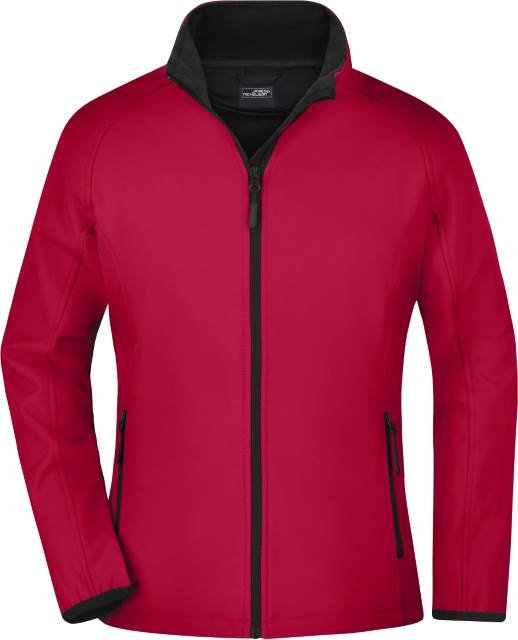 Daiber Ladies' Promo Softshell Jacket – Red / Black