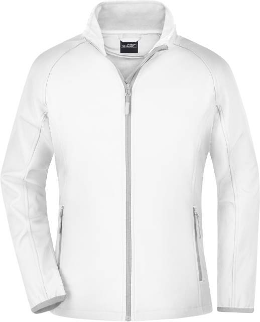 Daiber Ladies' Promo Softshell Jacket – White / White