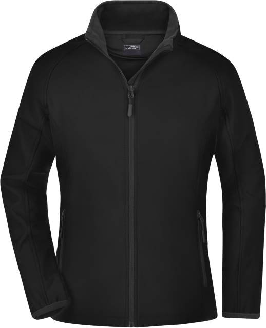 Daiber Ladies' Promo Softshell Jacket – Black / Black