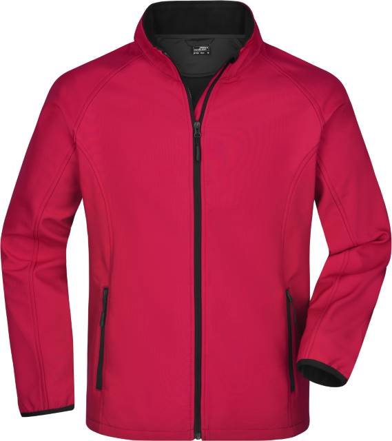Daiber Men's Promo Softshell Jacket – Red / Black