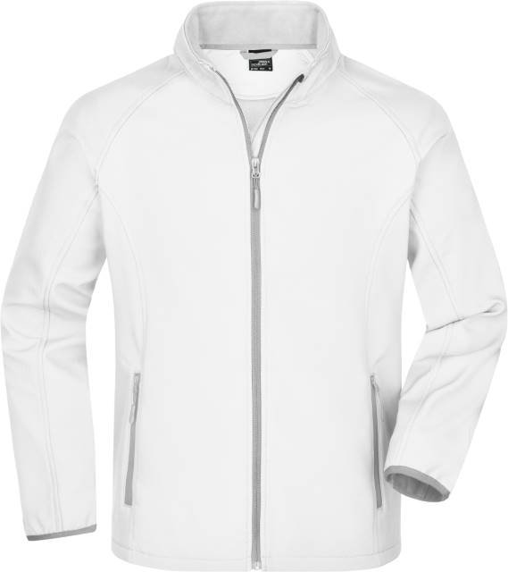 Daiber Men's Promo Softshell Jacket – White / White