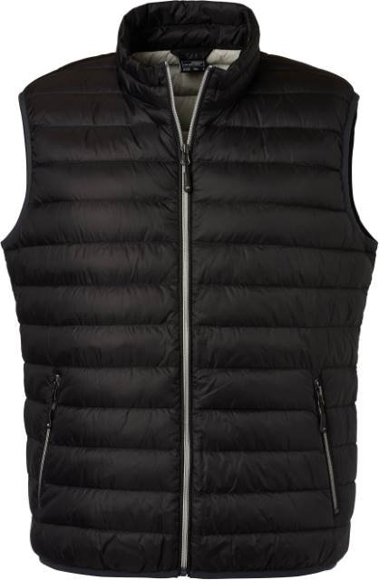 Daiber Men's Down Vest – Black / Silver (Solid)