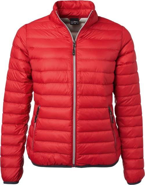 Daiber Ladies' Down Jacket – Red / Silver (Solid)
