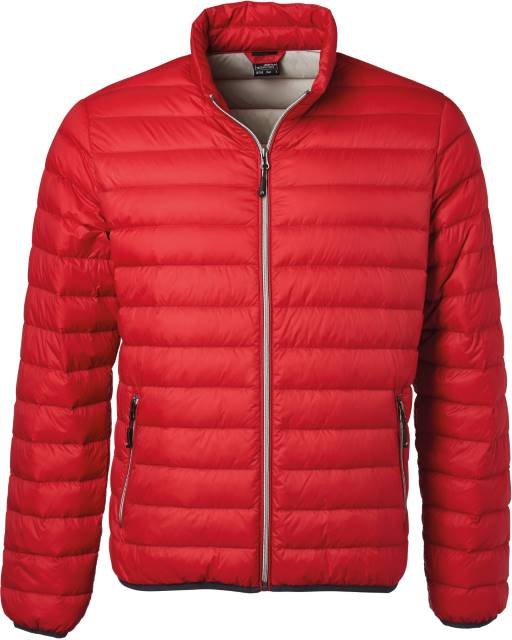 Daiber Men's Down Jacket – Red / Silver (Solid)