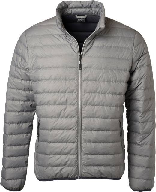 Daiber Men's Down Jacket – Silver Melange / Graphite