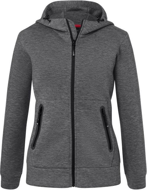 Daiber Ladies' Hooded Jacket – Dark Melange