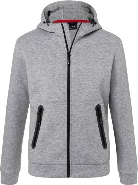 Daiber Men's Hooded Jacket – Light Melange