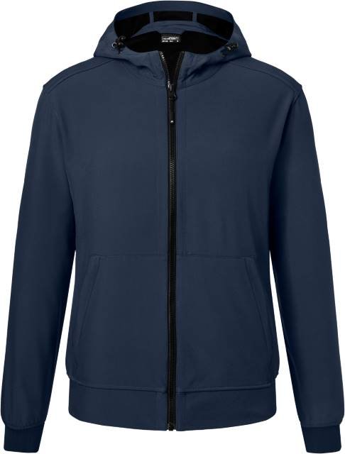Daiber Men's Hooded Softshell Jacket – Navy / Navy