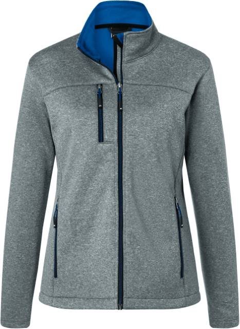 Daiber Ladies' Softshell Jacket – Dark Melange / Royal