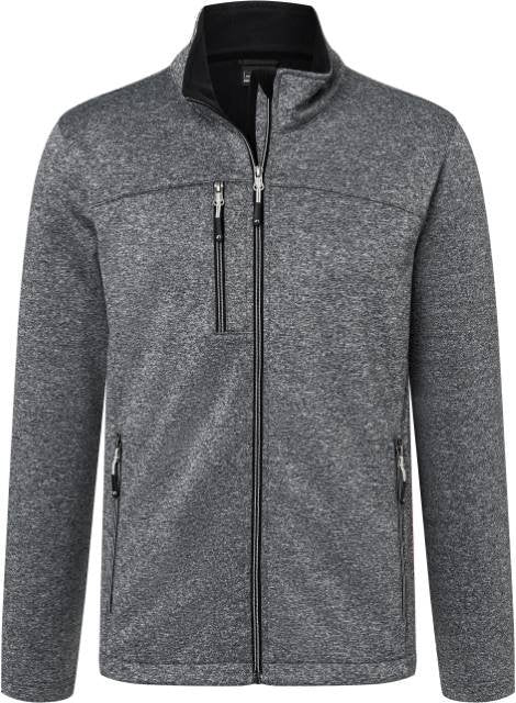 Daiber Men's Softshell Jacket – Dark Melange / Black