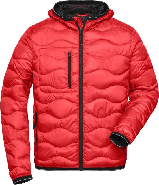 Daiber Men's Padded Jacket – Red / Black