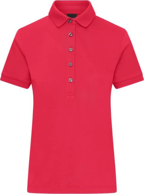 Daiber Ladies' Mercerised Polo – Light Red