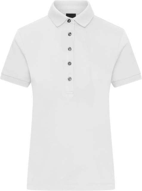 Daiber Ladies' Mercerised Polo – White