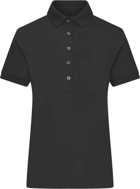 Daiber Ladies' Mercerised Polo – Black